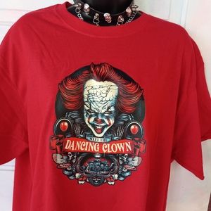 💥💝Host pick!💝 Pennywise "dancing clown" ooak custom IT tee!Horror movie lover